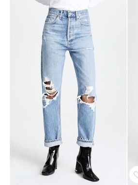 AGOLDE 90s Mid Rise Loose Fit Jeans in Fall Out